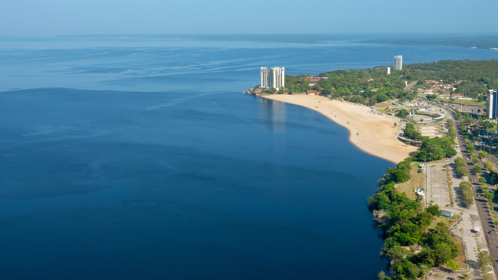 Praia de Ponta Negra, viagem para Manaus, Amazonas