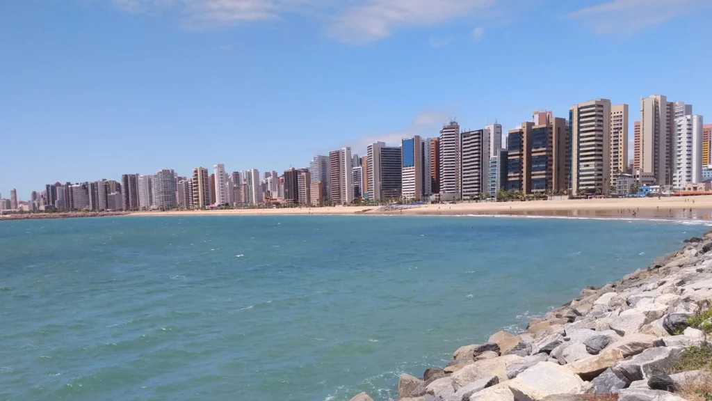Orla da praia - viagem para Fortaleza Ceara